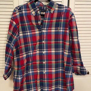 Red Checkered Ralph Lauren Polo Button Down